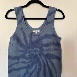 Madewell Size Small Knit Tie Dye Fairview Sweater Tank Blue NWT